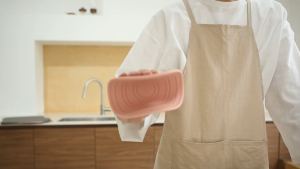 Bộ 2 Miếng Lót Nồi Silicone Sallema Hình Trứng Chịu Nhiệt Cao Chống Trượt Kèm khay đựng ABS