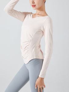 YANSE | Thin V-Neck Slim Fit Large Size Quick Dry Womens Sports Top
