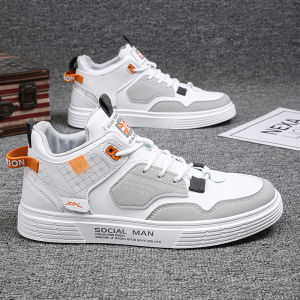 Giày Thể Thao Đế Dày Mùa Đông Cho Nam Giày Bốt Cao Bằng Da PU Đế Cao Su Đế Trong Bằng Lưới Giày Thể Thao Thường Ngày