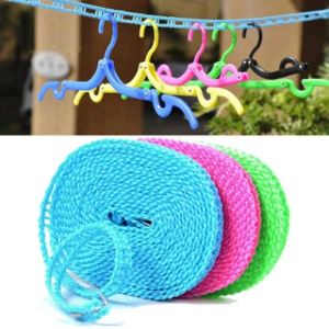 Outdoor Clothesline Nylon Non-Slip Laundry Line Rope Travel Business Windproof Clothes Cord 10 Meter Long
