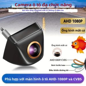 Camera Dự Phòng Ô Tô Bileeko 1080P Với 170 Độ ° Ống Kính Mắt Cá Tầm Nhìn Ban Đêm Chuyển Đổi Được AHD/CVBS Hỗ Trợ Xem Trước/sau/trái/phải Tương Thích Với MP5