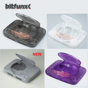 Bitfunx Replacement Shell Transparent Game Console Case Housing Cover for PlayStation PS One PSOne All Version