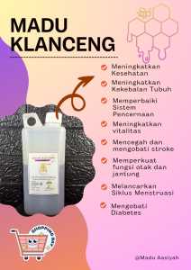 Madu Asli madu Klanceng 1000gram bergaransi free madu 100 gr bisa request