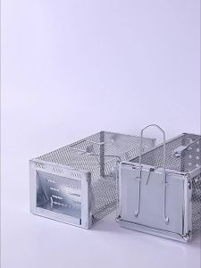 Automatic Continuous Catch Mouse Trap Galvanized Metal Rat Cage for Small Rodents Squirrels Humane Reusable Indoor Outdoor