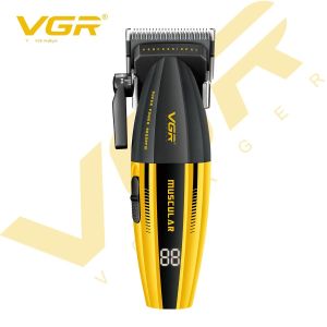 Máy Cắt Tóc Chuyên Nghiệp Cao Cấp VGR V-285 Cho Nam Giới Lưỡi Dao Hợp Kim 9000 Vòng/Phút Màn Hình LED Kỹ Thuật Số Dùng Được Cho Mọi Phần Của Cơ Thể