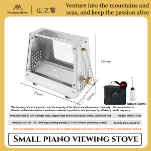 Mountainhiker | Mountainhiker Outdoor Camping Portable Burning Platform Stainless Steel Mini Firewood Stove Lightweight Small Observation Stove