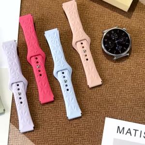 18mm Sports Silicone Watchband for Huawei Watch GT6 GT5 GT4 41mm GT5Pro 42mm Replace Strapg for Garmin Vivoactive 4S 3S Bracelet
