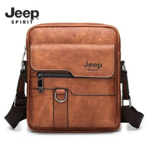 JEEP SPIRIT กระเป๋าแมสเซ็นเจอร์สะพายไหล่กระเป๋าหนังของผู้ชายกันน้ำผู้ชายธุรกิจฝากขาย