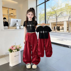 LIREGONGZHU | Stylish Girls Clothing Set T-Shirt and Quick-Dry Pants