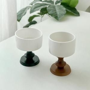 Cốc Kem Bằng Gốm Cao Cấp Kiểu Pháp Cổ Điển Cốc Đựng Pudding Bằng Gỗ Cốc Đựng Kem Cốc Đựng Sữa Chua Cốc Đựng Hương Thơm