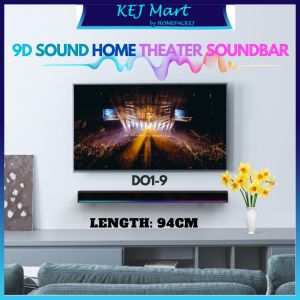 D01-9 RGB 94cm Long Soundbar Home Theater Wall Soundbar Bass TV Bluetooth Soundbar wireless Gamer Speaker USB portable