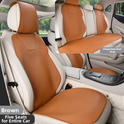 MRTREE | Summer Napa Leather Full Enclosed Car Seat Cushion For Rear Seats