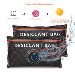 เครื่องลดความชื้นในรถยนต์ Moisture Killer Bag ถุงดูดซับความชื้นแบบใช้ซ้ําได้มัลติฟังก์ชั่ซิลิกาเจล/แร่ธาตุสําหรับตู้เสื้อผ้าตู้รองเท้า