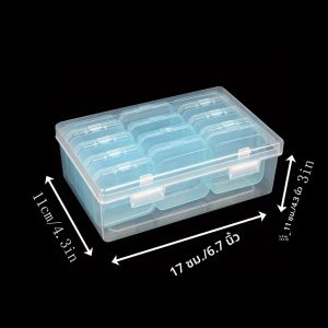 12/14/20/28/132/42 สีกล่องเก็บแบบพกพาอเนกประสงค์เครื่องประดับเย็บอุปกรณ์เก็บพลาสติก