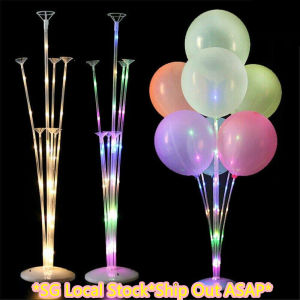 SG LED Light Air Balls Balloon Stand Column Wedding Table Decoration Balloons Holder Baloon Stick Baby Shower Kids Birthday Party