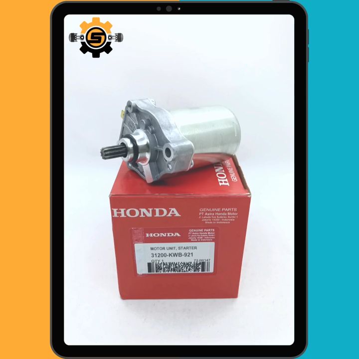 Motor Stater Kualitas Original Honda KWB Dinamo Starter Absolute Revo Blade 110 Revo Fit Dynamo Asli Ori AHM