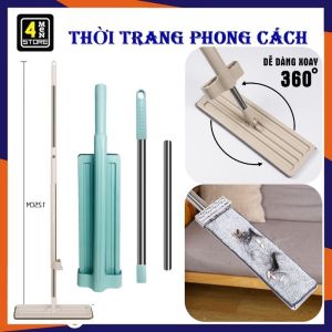 Cây Lau Nhà Tự Vắt Thông Minh Xoay 360 Độ Cao Cấp Tiện Lợi - Chổi Lau Nhà Spin Thông Minh Tự Vắt Tặng Kèm Bông Lau  Thấm Hút Tốt Khô Nhanh Dễ Dàng Làm Sạch