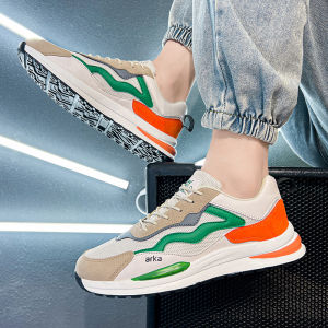 Mens Summer Sporty Hollow out Lightweight Shoes Breathable Mesh Casual Sneakers Flat Heel Rubber Outsole round Toe Fashionable