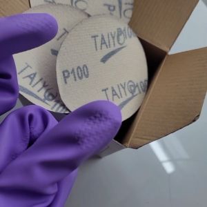 Amplas Bulat Velcro 4\" Merek Taiyo 100pcs