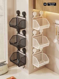 evesigar | Suction Cup Wall-Mounted Ginger Garlic Storage Rack