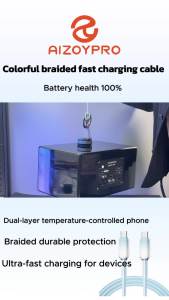 Aizoypro 60W/20W PD Fast Charging cable Type C to Type C Charger Cable - Durable for Laptop Tablet&Phone&ipad