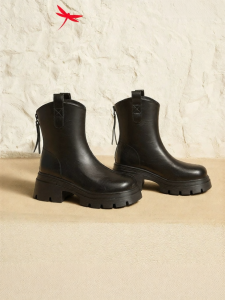 Reddragonfly | Slimming Black Chunky Heel Ankle Boots