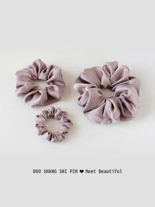DUOSHANG | Dây buộc tóc bằng satin màu tím dành cho nữ