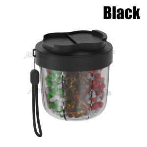 7 Grids Pill Organizer Dispenser Large Cute Travel Weekly Pill Case with Anti-Mix Design 20 Labels Portable Supplement Container