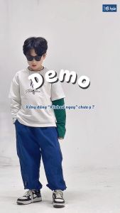 Quần Jean Bé Trai 8-38Kg (2-9 Tuổi) BL HALO Quần Dài Bé Trai Vải Bò Mềm Dáng Suông Ống Rộng Phong Cách Thời Trang QJB12