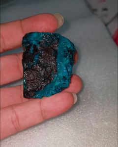 batu bacan doko biru campur hitam HQ batu dikirim sesuai foto & video kodeB43