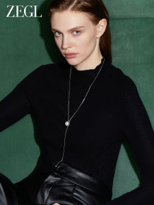 สร้อยคอรูปตัวอักษร ZEGL พร้อมสร้อยคอโซ่กระดูกไหปลาร้ายาวแบบผูกโบว์สำหรับผู้หญิง สร้อยคอแฟชั่นฤดูใบไม้ร่วง/ฤดูหนาว