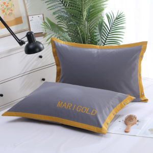 Pure Cotton Flannel Buttoned Pillowcase Pair for Single Adult Extra Thick Breathable Sweat Absorbent Durable Bedding Cover