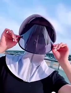 Mũ chống nắng mũ rộng vành nhựa chống tia UV mũ trùm đầu chống nắng kèm khẩu trang cao cấp che kín mặt - Natural Beauty 4U