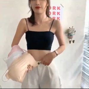 Áo Bra Nữ Quây 2 Dây Su Trơn Đệm Mỏng Mềm Mát Mịn Free size dưới 45kg - Áo ngực nữ Spandex 8881