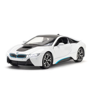 1:22 Scale BMW i8 Alloy Car Model Diecast Car Sound Light Car Lovers Collection Kids Birthday Gift Metal Boys Toys