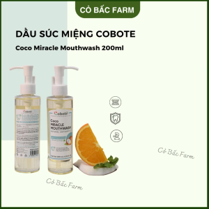 Nước súc miệng dạng dầu - Coco Miracle Mouthwash 200ml Cobote – CỎ BẤC FARM