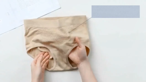 FZSHOP 3D Breathable Cotton Cherish Antibacterial Hip Soft Stretch Panties Full Panty Ladies Seamless Lingerie Underwear