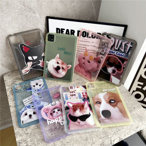 แผ่น Xiaomi Redmi SE 11นิ้ว2023 Mi Pad 5 6 6S Pro 11.0 12.4นิ้ว2021 2023 2024แท็บเล็ตแมวการ์ตูนน่ารักสุนัขฝาครอบซองป้องกัน TPU ด้าน