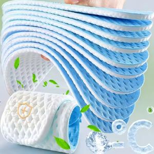 Men Women Summer Breathable Cool Insole Feet Running Sports Shock Absorption Shoe Sole Memory Foam Shoe Pads Mesh