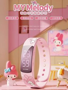 ZGO SANRIO - Authentic CINNAMOROLL White Smart Sports Watch Kids Girls Multi Function Electronic Digital Watch Birthday Christmas Gift Jam Tangan Budak Perempuan Lelaki 三丽鸥玉桂狗儿童男生女生手表