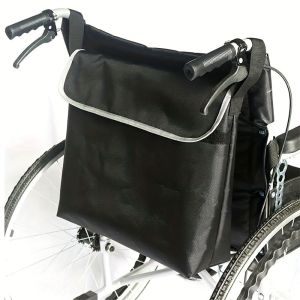 Wheelchair Rear Bag Reflective Tape Waterproof Storage Bag Water Bottle Storage Bag Accessories Suitable for Wheelchairs