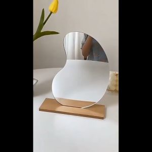 AW กระจกอะครีลิค กระจกแต่งหน้า รูปทรงพิเศษ ไร้กรอบ น่ารัก vanity mirror