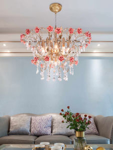 MEIYUAN | Champagne Silver Luxury LED Chandelier