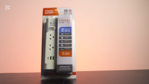 Lumira LS-702 2M White 2Outlet 2Usb 2300W ปลั๊กสามตา by energy