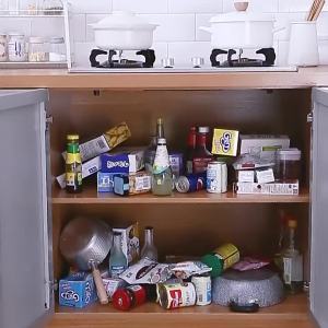 Sliding Plastic Kitchen Storage Organizer