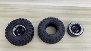 RED SPIDER 4 Cái 1.3 Inch Beadlock Bánh Xe Vành Lốp Bộ Dành Cho 1/18 1/24 RC Xe Bánh Xích Siêu Mềm Địa Hình Bùn 64*28mm Cao Su