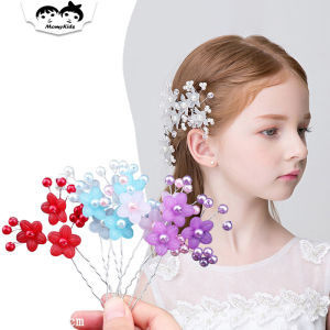COD Tusuk Konde Cantik Mahkota Rambut Bunga Mutiara Style Gaya FAshion Wanita Korea MHT06
