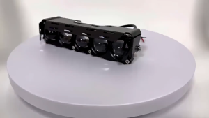 MOFOX P6 Laser Gun Super Bright Mini Driving Light 80W Dual Color Hi/Lo Motorcycle Auxiliary Light