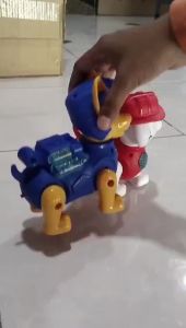 Mainan Anak Paw Patrol WJ950 Ada Lampu Musik Dan Bisa Jalan Menggunakan Baterai | Mainan Robot Patrol Dalmation Kemasan Kantong Murah Terbaru | Mainan Anak Robot Paw Patrol Bahan Dari Plastik Bump And Go Action