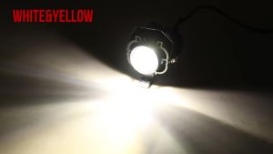 Super Bright Mini Driving Light Led Headights Motorcycle Headlight Dual Color Waterproof Offroad Light